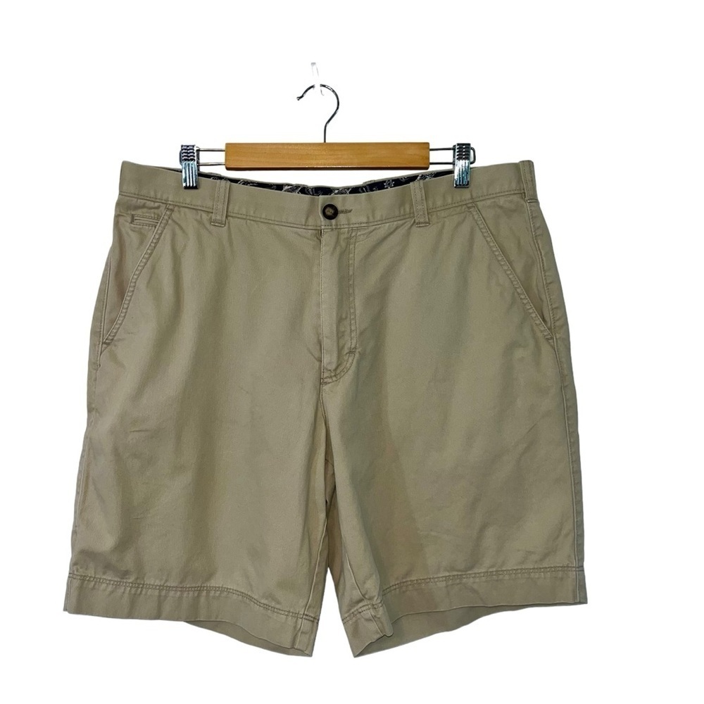 True Flies Manasota Men's 38 Casual Chino Short Flat‎ Front Lounge Fishing Khaki